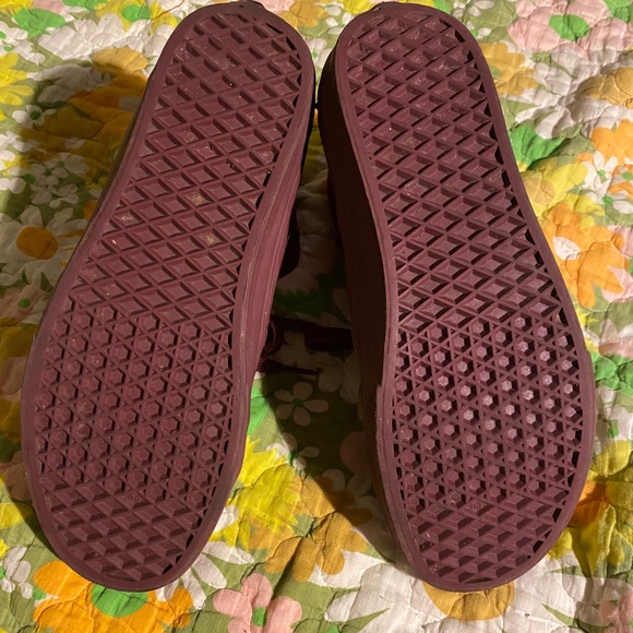 BURGUNDY VANS HIGH TOPS / SIZE US WOMENS 10.5 / MENS 9 SK8-HI - Picture 4 of 6